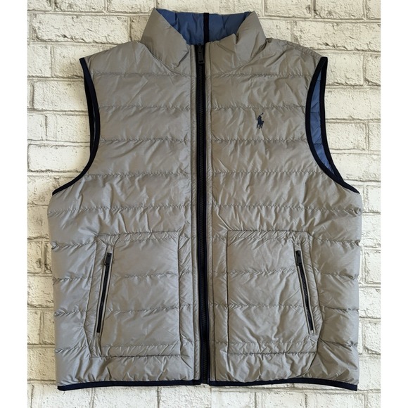 POLO RALPH LAUREN Golf PACKABLE WATER REPELLENT Reversible VEST Large - Picture 1 of 8